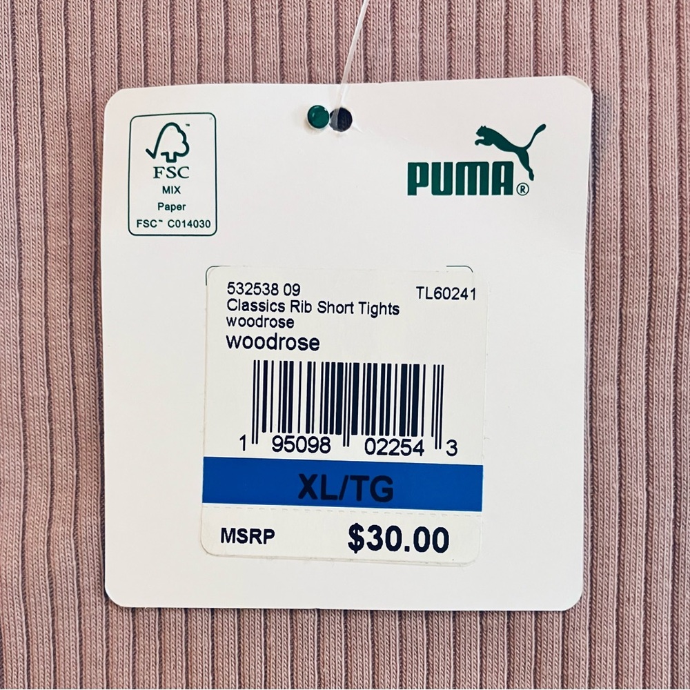 NWT PUMA Ribbed Shorts - Picture 6 of 6